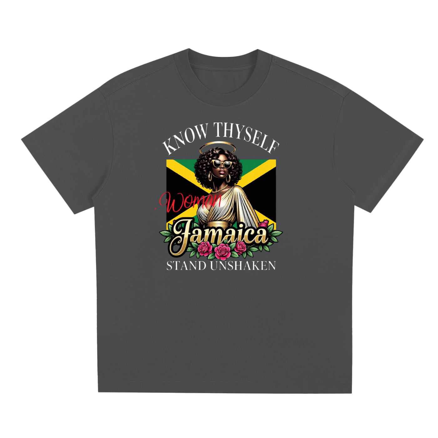 Know Thyself, Stand Unshaken | Jamaica Woman Sorona Cooling T-Shirt