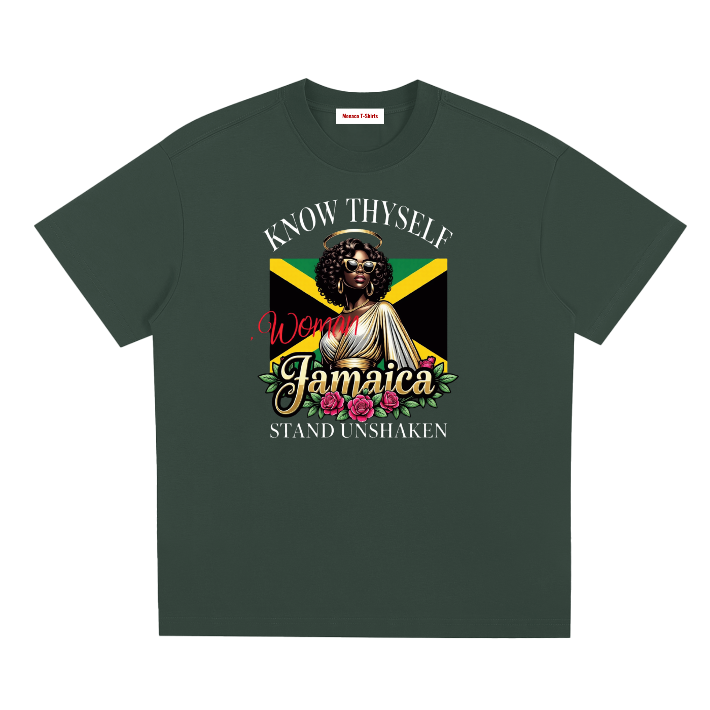Know Thyself, Stand Unshaken | Jamaica Woman Sorona T-Shirt
