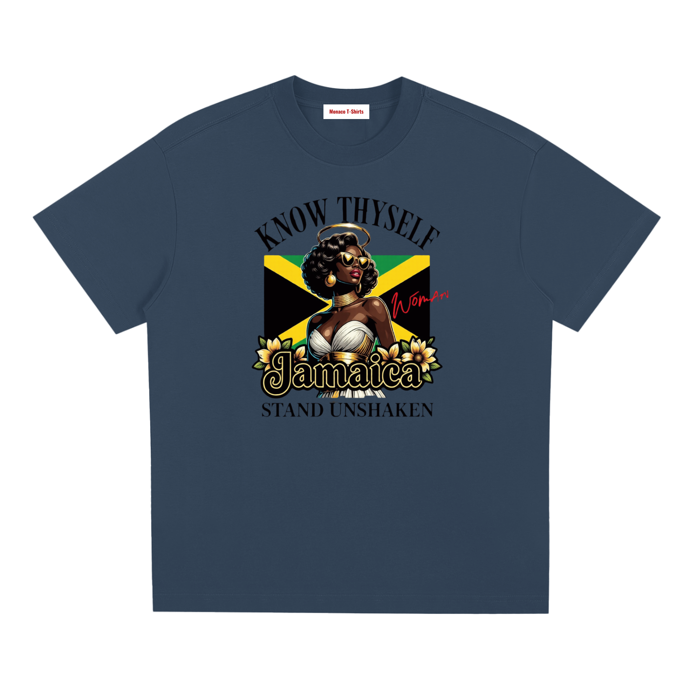 Know Thyself, Stand Unshaken | Jamaica Woman Sorona T-Shirt