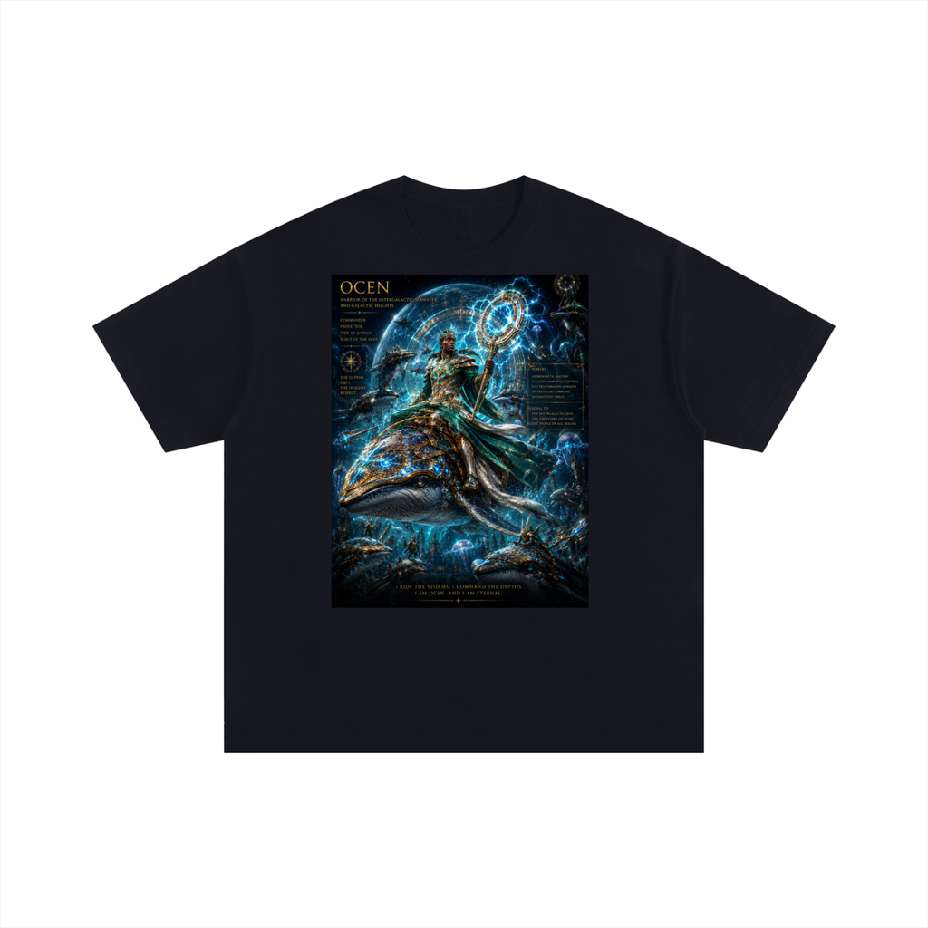 Ocen — Intergalactic Sea Warrior of Planet Nuryama | Unisex Oversized T-Shirt