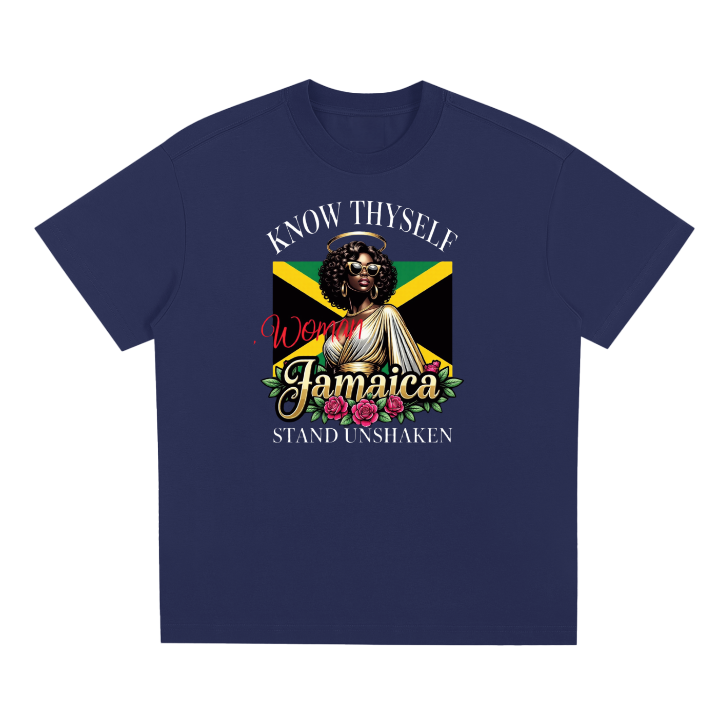 Know Thyself, Stand Unshaken | Jamaica Woman Sorona Cooling T-Shirt
