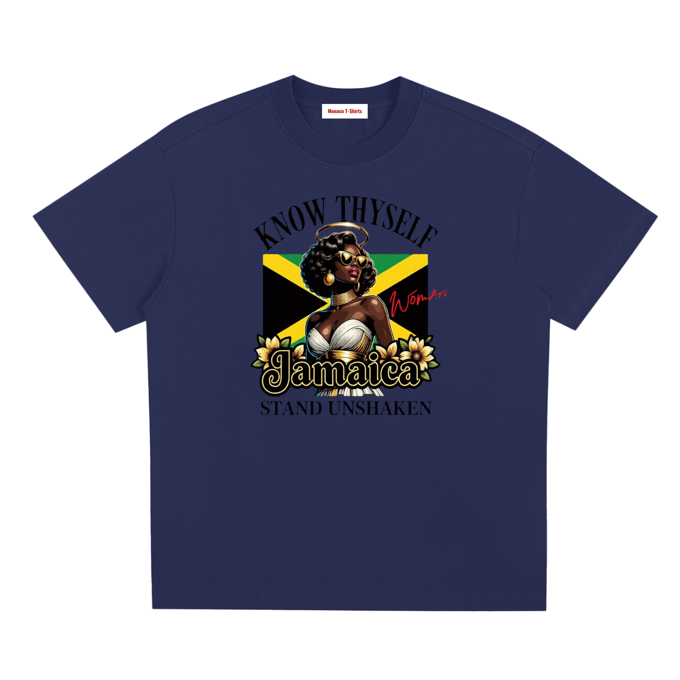 Know Thyself, Stand Unshaken | Jamaica Woman Sorona T-Shirt