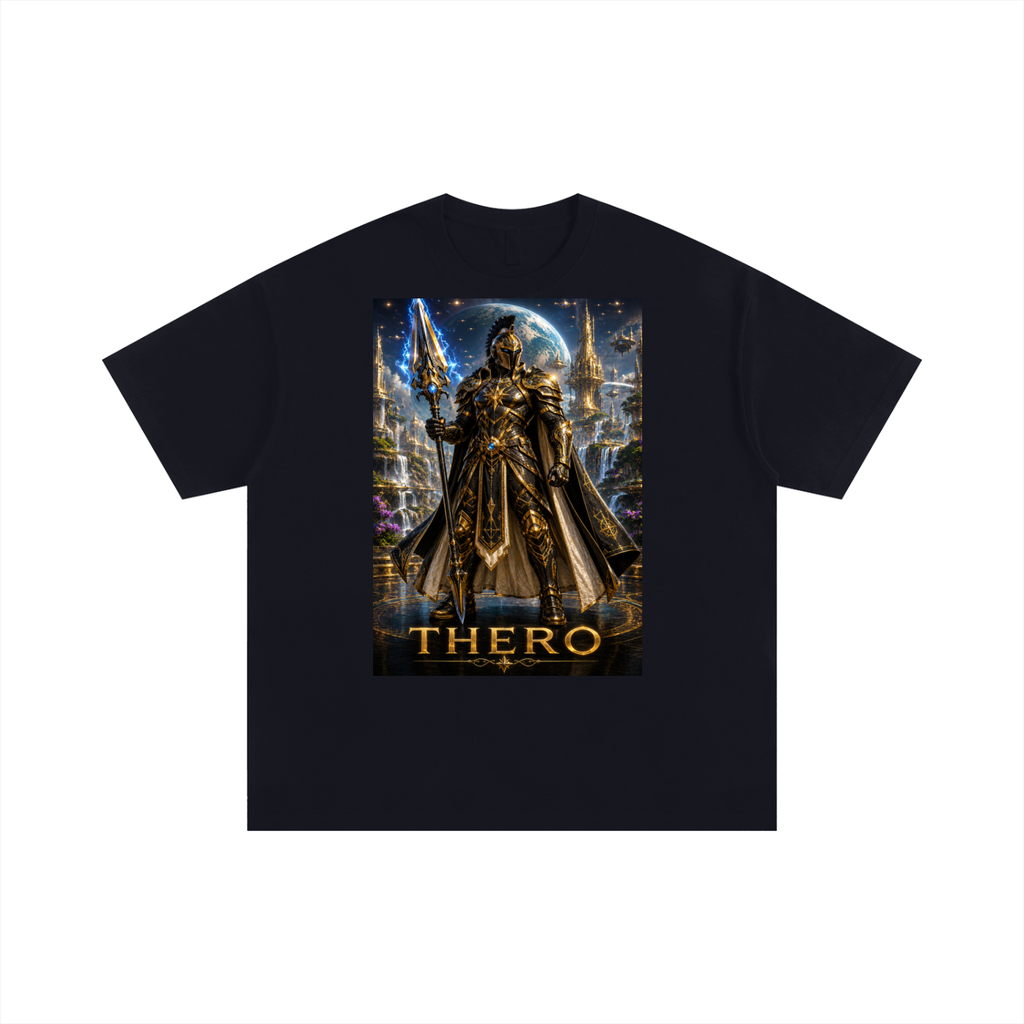 Thero — Warrior of Planet Nuryama in Full Armour | Unisex Oversized T-Shirt