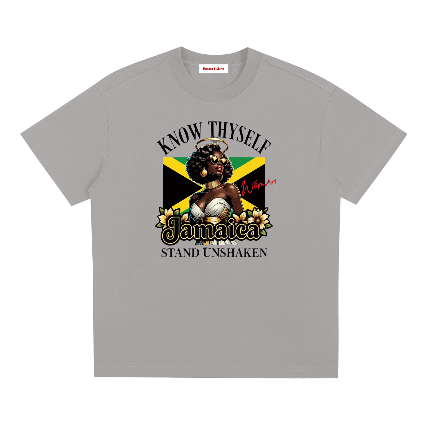Know Thyself, Stand Unshaken | Jamaica Woman Sorona T-Shirt
