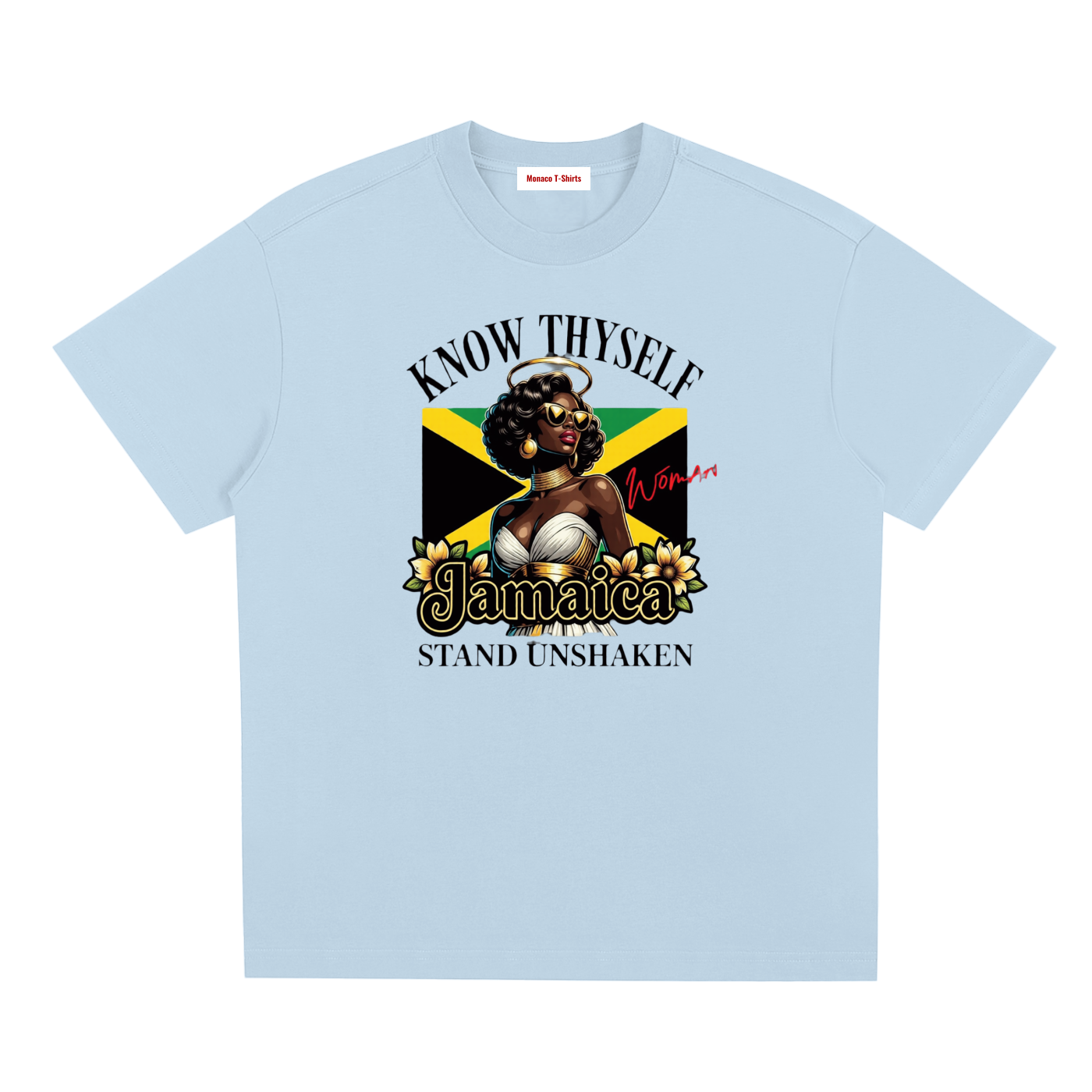 Know Thyself, Stand Unshaken | Jamaica Woman Sorona T-Shirt