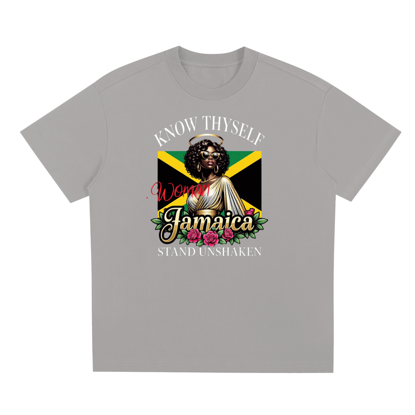 Know Thyself, Stand Unshaken | Jamaica Woman Sorona Cooling T-Shirt