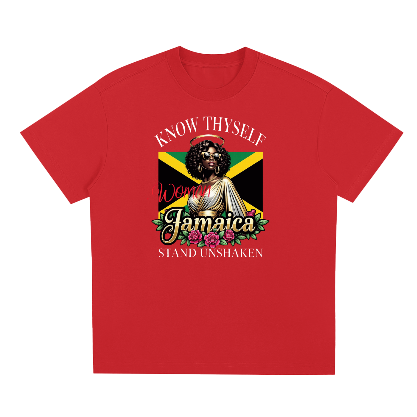 Know Thyself, Stand Unshaken | Jamaica Woman Sorona Cooling T-Shirt