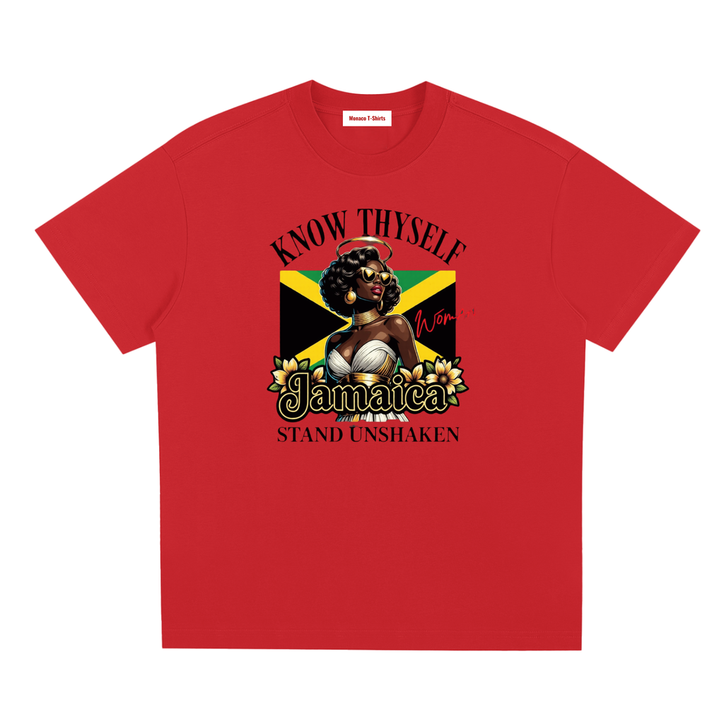 Know Thyself, Stand Unshaken | Jamaica Woman Sorona T-Shirt