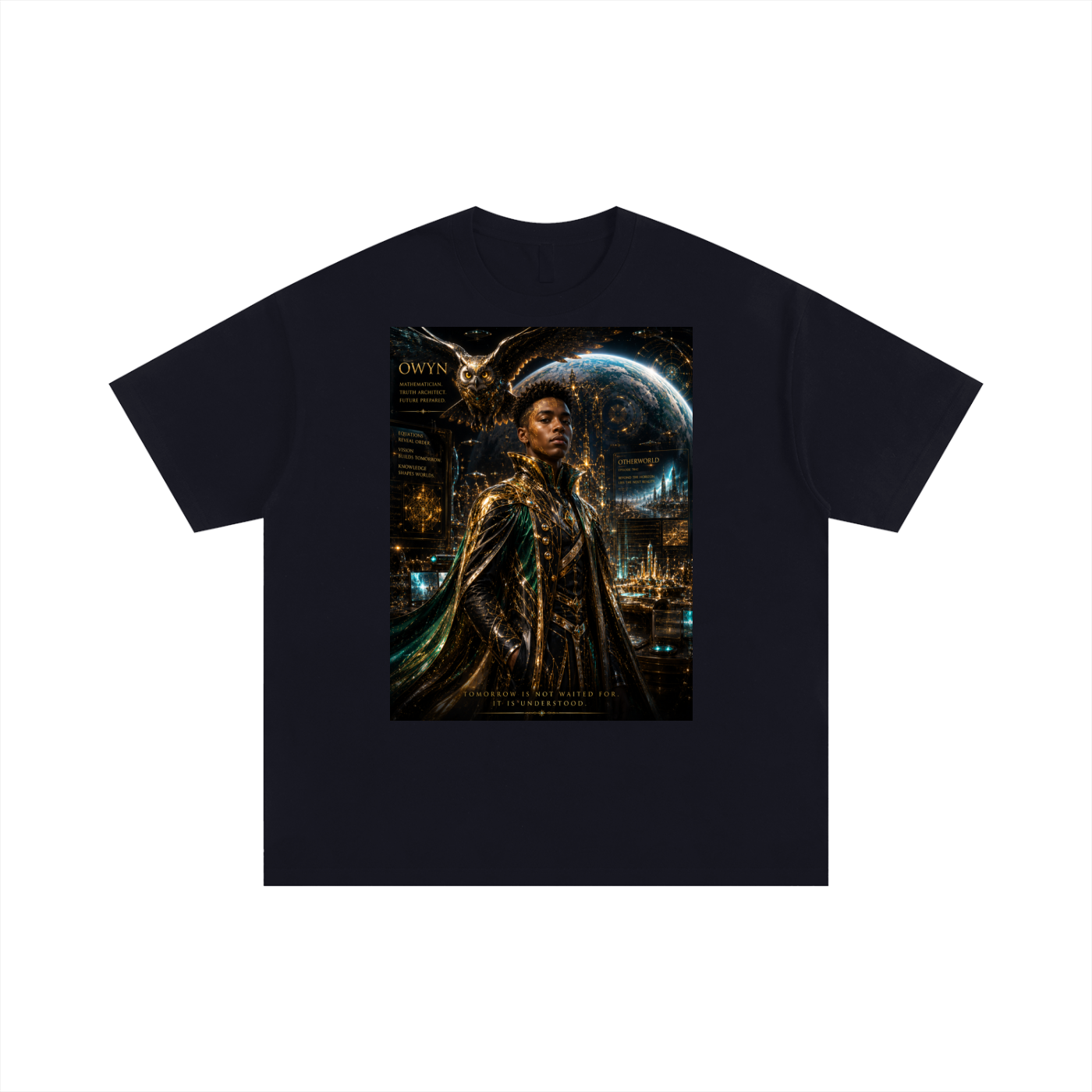 Owyn — Mathematician of Planet Nuryama | Unisex Oversized T-Shirt
