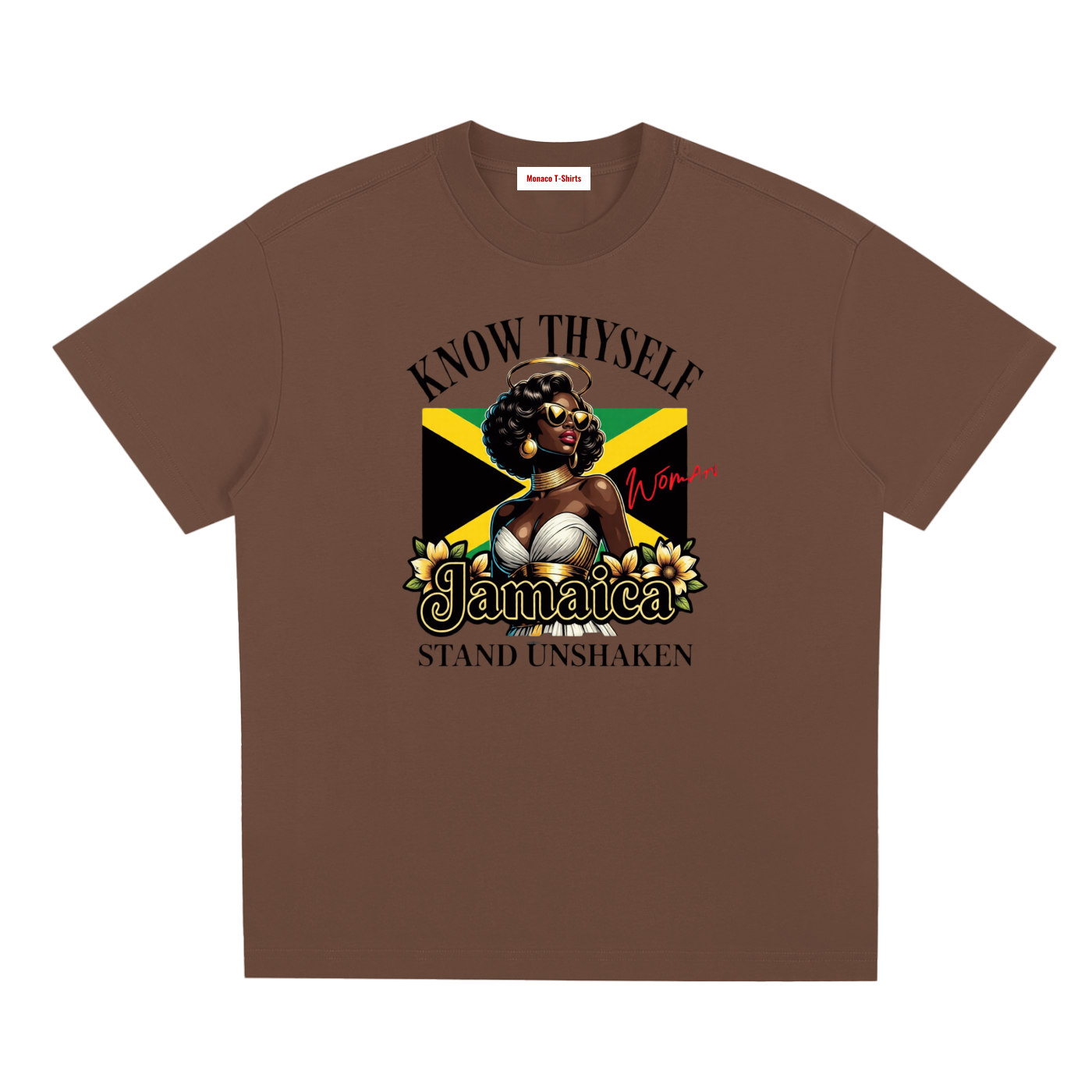 Know Thyself, Stand Unshaken | Jamaica Woman Sorona T-Shirt