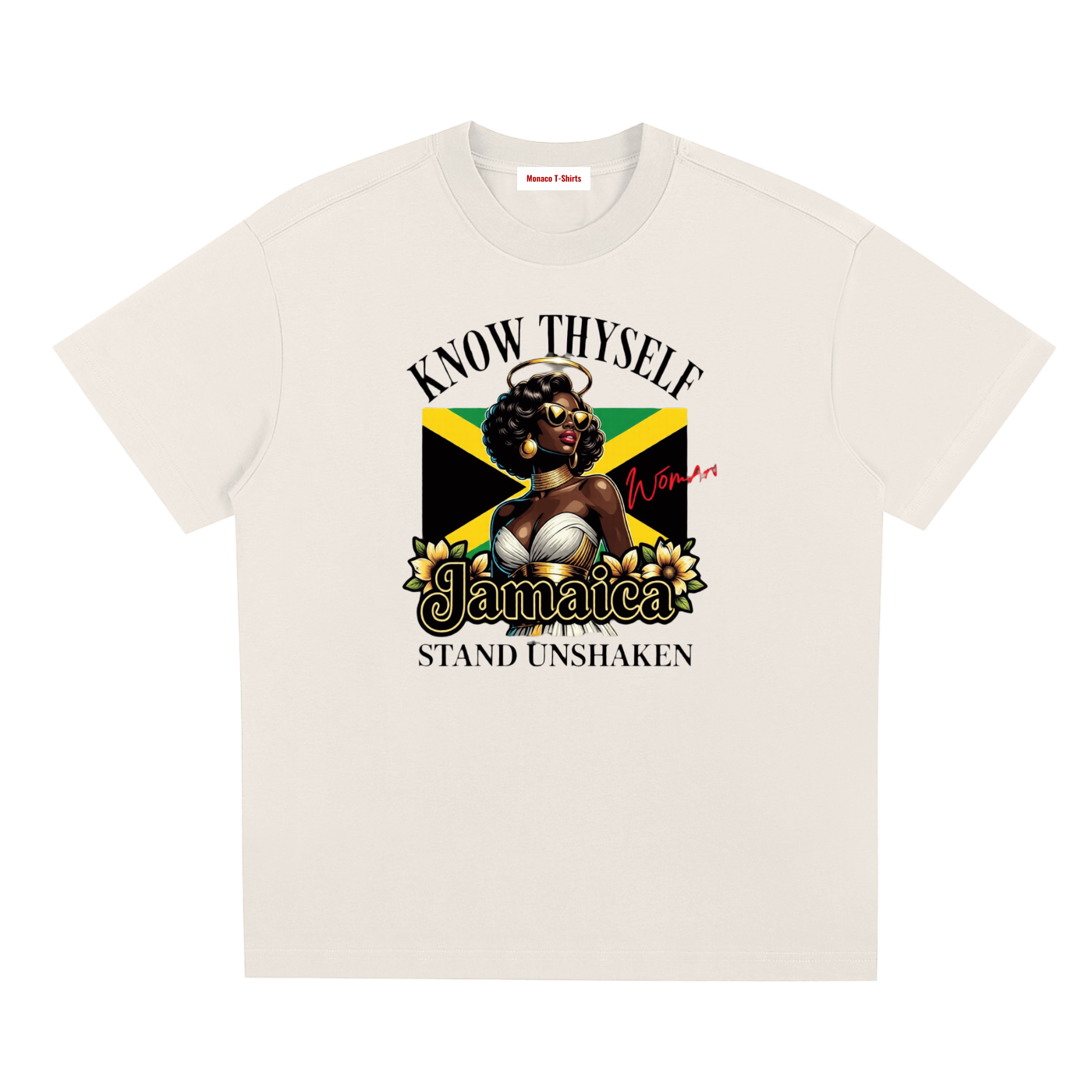 Know Thyself, Stand Unshaken | Jamaica Woman Sorona T-Shirt