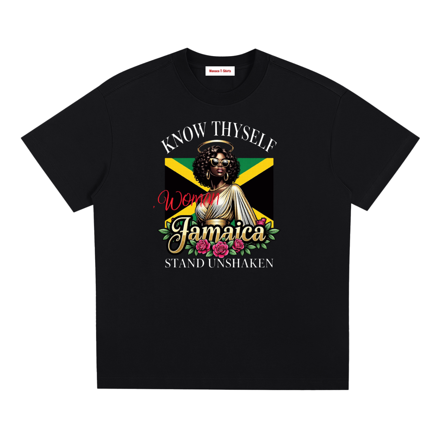 Know Thyself, Stand Unshaken | Jamaica Woman Sorona T-Shirt