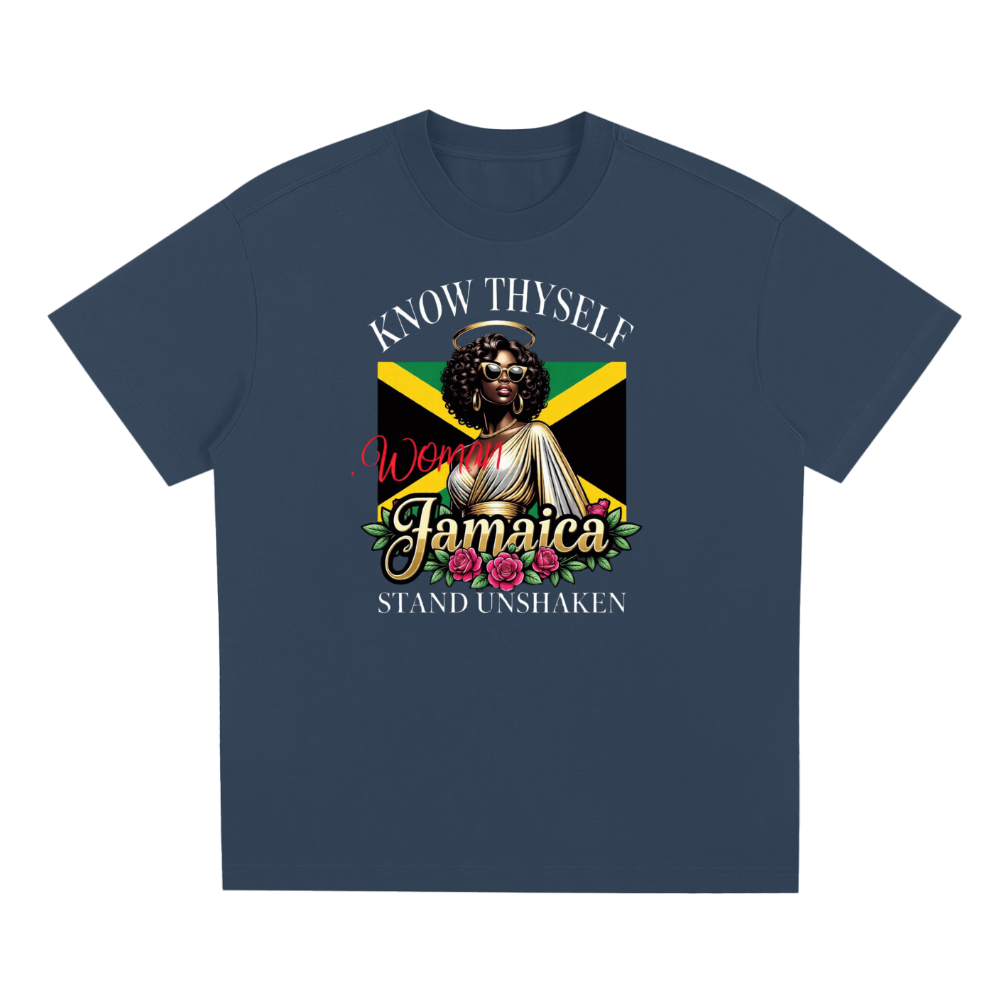 Know Thyself, Stand Unshaken | Jamaica Woman Sorona Cooling T-Shirt