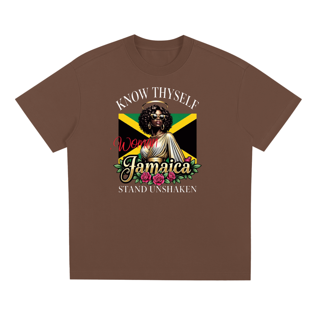 Know Thyself, Stand Unshaken | Jamaica Woman Sorona Cooling T-Shirt