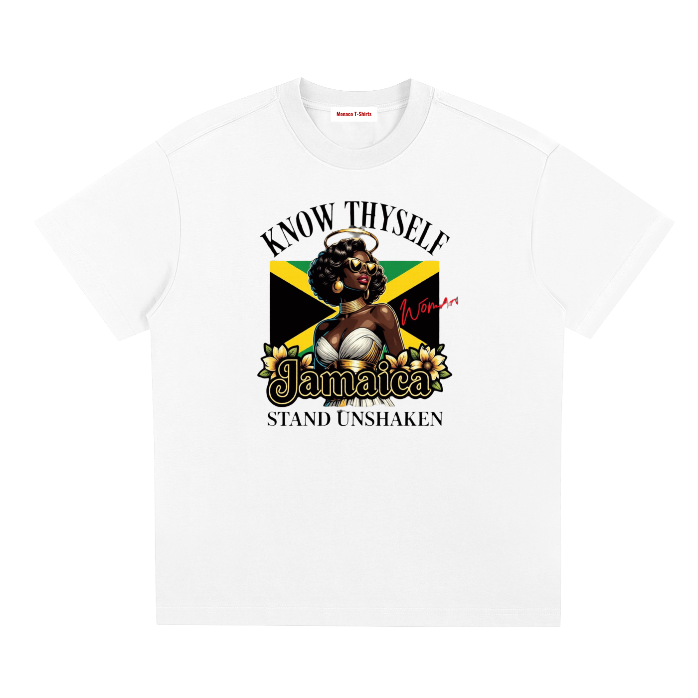 Know Thyself, Stand Unshaken | Jamaica Woman Sorona T-Shirt