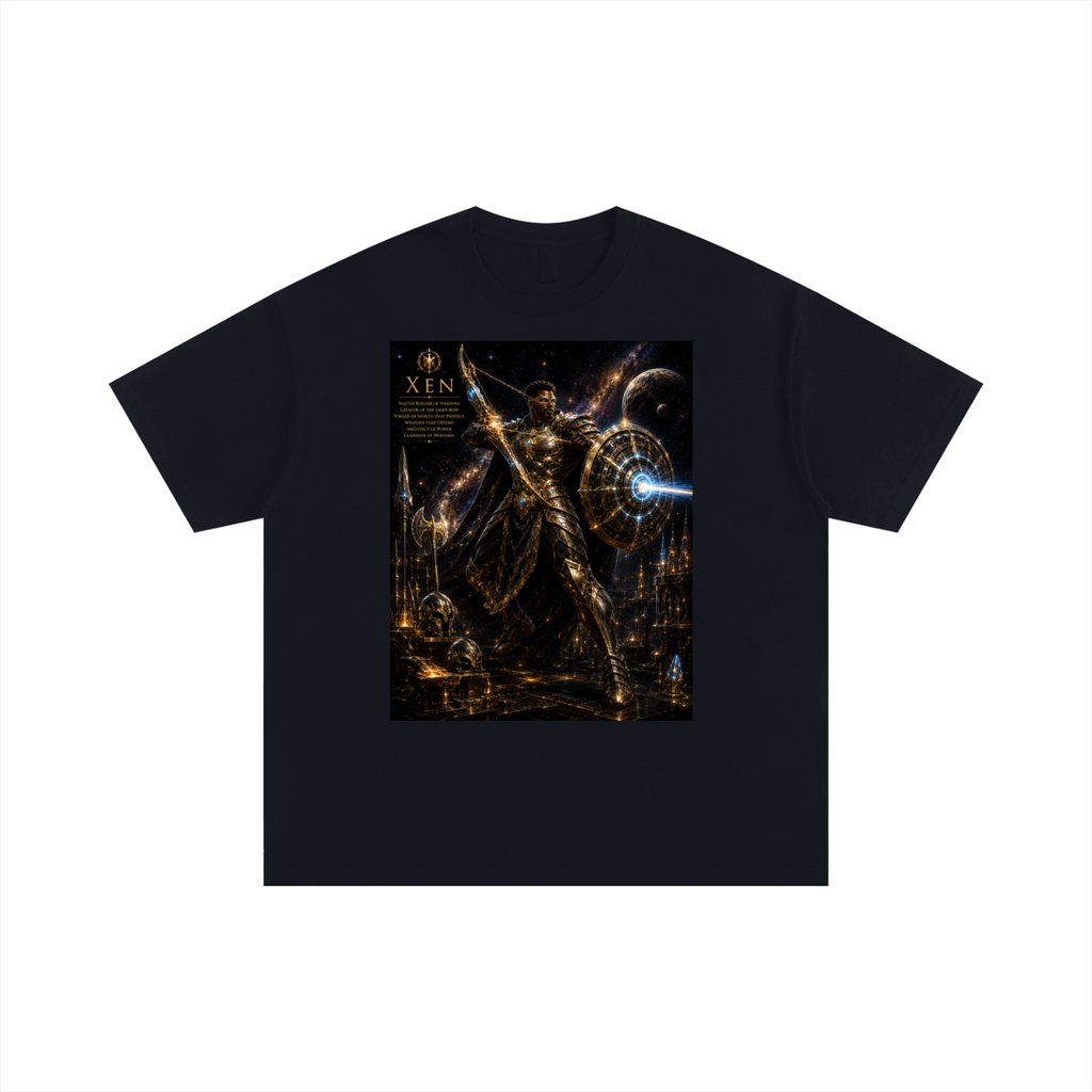 Xen — Warrior Master Builder of Planet Nuryama | Unisex Oversized T-Shirt